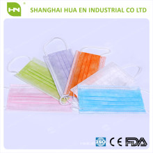 Disposable non woven face mask 3 ply for medical use / 3ply disposable face mask made with earloop